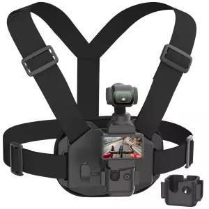 DJI 오즈모 포켓 3 확장 케이지 어댑터 체스트 마운트 가슴 스트랩