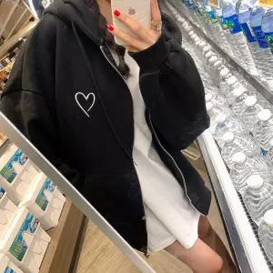 또바기 여성 지퍼 스웨트셔츠 후드 가디건 배송됨 HT