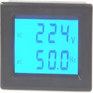 LM YN 디지털 AC 전압계 80-300V 주파수 카운터 45.0-65.0Hz LCD 디스플레이 전압 2-in-1 미터 테스터기