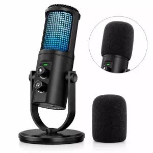 포렙 OU430 USB RGB 콘덴서 마이크 방송용 게이밍 PC 붐암 호환