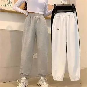 [하프클럽/]꾸안꾸 여성 조거 팬츠 데일리 여성 배기 팬츠 빅사이즈 루즈핏