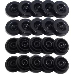 iBroPrat 20PCS 트레일러 허브 액슬 그리스 더스트 캡 커버 고무 플러그 볼트 베어링 버디 컵 Dexter E-Z