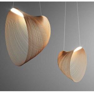 80CM 디자인 우드 나무매트 딱딱한 전등 빈티지 원목 조명
