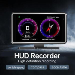 플러그앤플레이 5인치 대형 화면 2in1 블랙박스  HUD  트렌드 큰 글꼴 HD 디스플레이 와이파이 스마트폰 앱