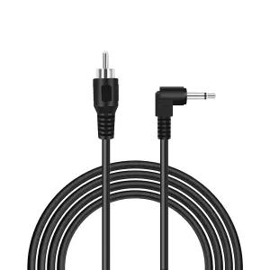 Bolvek 6ft RCA 수컷 to 3.5mm 1/8 90도 직각 모노럴 모노 플러그 잭 커넥터 오디오 컨버터 케이블 -