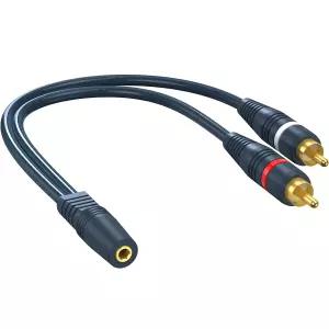 RCA to 3.5mm 여성 어댑터 AUX 헤드폰 수컷 오디오 8