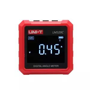 UNIT LM320C 디지털 경사계 자기 각도계 및 수평계 3면 베이스로 안전하고 핸즈프리 자동 역방향 백라이트