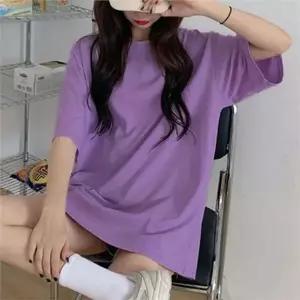 [하프클럽/]데일리 여성 반팔 티셔츠 빅사이즈 루즈핏 티셔츠 박시핏 여름