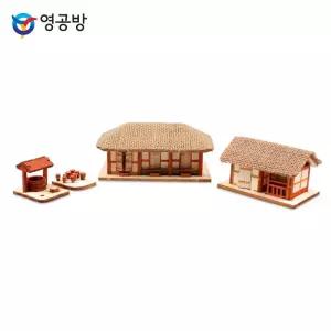 영공방 목재세트 HO 초가네칸세트 YM602 펜던트 17B82