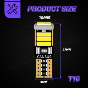 4개입 LED T10 전구 194 W5W 라이트 5w5 501 168 실내등 번호판등 7020 독서등 주차등 시그널 램프 자동차