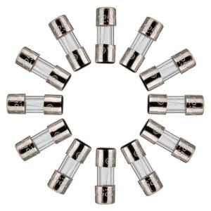 BOJACK 3.6X10 MM 3A 125V 0.14X0.39 인치 F3AL125V 3암페어 125볼트 패스트 블로우 유리 퓨즈 (50개 묶음)