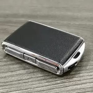 가죽 아연 합금 자동차 키 케이스 커버 볼보 S60 S90 XC40 V60 V90 폴스타 1 2 3용 교체 쉘