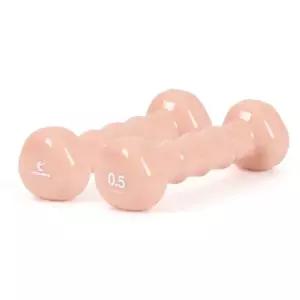 미루샵 홈트레이닝 삼각형 덤벨 0.5KG 코랄핑크 운동용품 홈트덤벨 운동기구아령