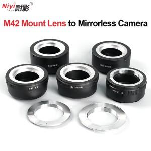 카메라 렌즈 컨버터 어댑터 링 M42 소니호환 E 니콘 Z F 캐논 호환 EOSR EF 올림푸스 L FX 마운트