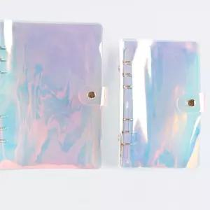 홀로 투명 육공 6공 다이어리 커버 2종/A5 A6 u-WD78099 DIY 포켓