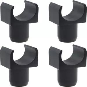 CChiai 4PCS 블랙 나일론 교체 휠체어 시트 레일 구동 부품 7/8인치 강관에 적합