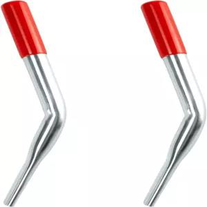 2PCS 5인치 휠체어 브레이크 핸들 익스텐더 - 운송 의자 및 전동 액세서리 빨간색