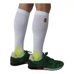 종아리 보호대 카프 슬리브 스포츠 압박 양말 L/XL 화이트 배드민턴