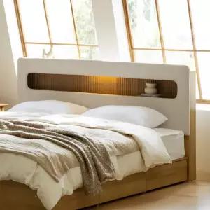 잉글랜더 SAF 루미엘 LED 쿠션헤드 수납침대(매트제외-LK)
