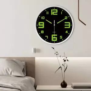 야광 무소음 벽시계 인테리어 거실 사무실 벽걸이 시계
