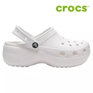 크록스 샌들 /k9- 206750-100 / Womens Classic Platform Clog White