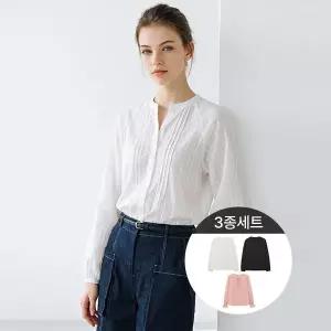 리베레츠 아사면 셔링 블라우스 3종세트