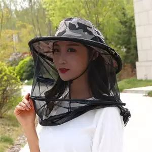 방충망 모자 양봉 메쉬 모기 벌레 퇴치 모자 낚시 차단 캠핑 성인용 버킷 벌초 해충 방충 쫓는 벌망 작업