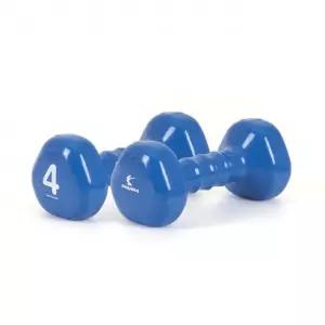 아령 PVC 애쉬블루 삼각 아이워너 컬러 4kg
