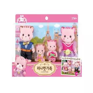 JT 애완동물 고양이 인형 세트 고양이가족피규어