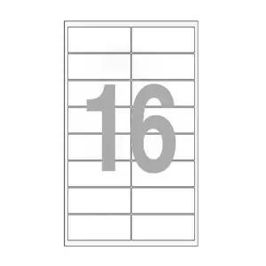 라온샵 라벨지 주소표시 스티커 16칸 10매입 99.11x33.91mm 오피스라벨