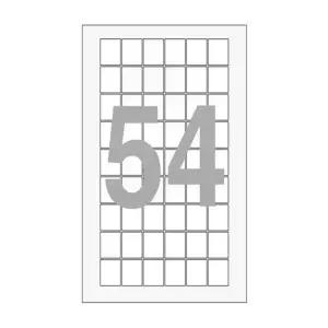 라온샵 라벨지 분류용 스티커 54칸 10매입 26X29.51MM 무지라벨지 도서스티커 파일철라벨