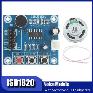 ISD1820 마이크 사운드 오디오 스피커가 포함된 음성 녹음 재생 모듈 Arduino DIY 전자 프로젝트용 보드