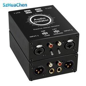 2채널 XLR 오디오 절연기 노이즈 감소 필터 전류 제거 6.5 믹서 듀얼