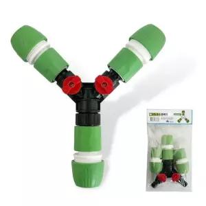 htech Y자 호스분배기(7866) 호스연결 연결캡 물분배
