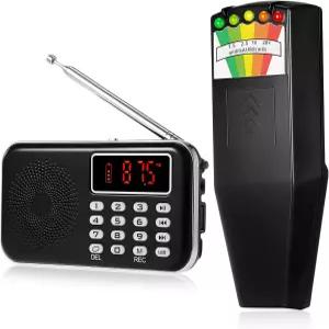 릴렉스위크 2pcs 고스트 헌팅 장비 키트에는 전자기 초자연적 조사를 위한 LED EMF 미터 자기장 라디오