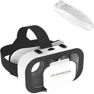 4.7~6.5인치 영화 및 모바일 게임용 컨트롤러를 갖춘 iPhone Android 조정 가능한 3D VR 폰 헤드셋과