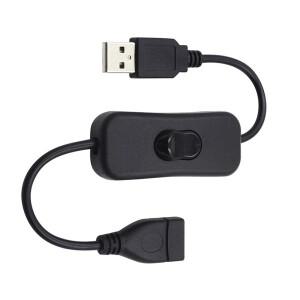 스위치 ON/OFF 케이블 28cm USB LED 스트링용 확장 토글 가제트 전원 공급 장치 도구