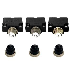 5A/10A/15A 회로 차단기 과부하 보호 125V/250V AC 32/50V DC 50/60HZ 자동차 보트 로커 푸시 스위치 패널