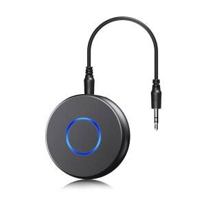 SONRU 자동차용 블루투스 AUX 어댑터 무선 오디오 리시버 RCA 3.5MM 포트가 포함된 휴대용 핸즈프리 키트로 홈/차량 스테레오 음악 스트리밍 사운드 시스템에 적합합니다
