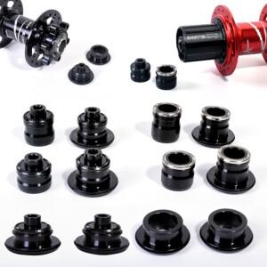 [호환품]자전거 허브 QR 퀵 릴리즈 스루 액슬 어댑터 컨버터 엔드 캡 앞 M9 ~ 15MM 샤프트 뒤 M10 12mm 액