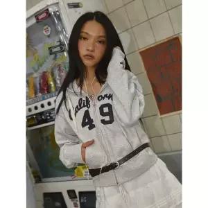 후아유 Patch Crop Hood Zip-up WHMZG1111F