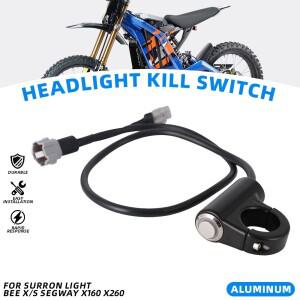 [호환품]Surron Light Bee S X용 바이크 오토바이 플러그 앤 플레이 헤드라이트 킬 스위치 Segway X160 전