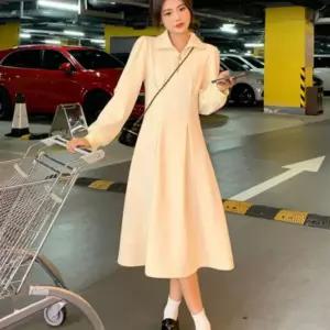 봄 카라 PA 원피스 오피스룩 지퍼 A라인 하객룩 데일리룩