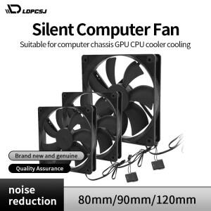 80mm 120mm 조용한 컴퓨터 팬 PC 케이스 용 자동 GPU CPU 쿨러 라디에이터 냉각