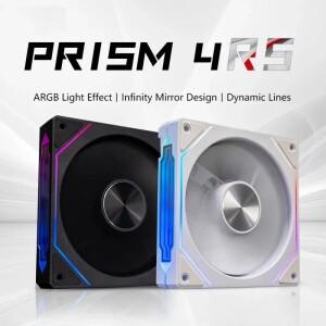 LDPCSJ 프리즘 4 RS 12cm ARGB 4핀 컴퓨터 케이스 팬 조용한 냉각 12V 대용량 공기  800-1600RPM 데스크탑