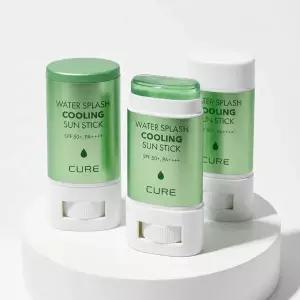 [4회연속1등] 김정문알로에 큐어 쿨링 선스틱 2입(23g + 23g) [얼음자차]
