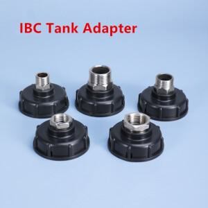 1000L IBC 토트 탱크 드레인 어댑터 304 스테인레스 스틸 스파우트 피팅 교체 홈 가든 관개 스위치 도구