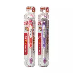 헬로키티 색상랜덤 헬로키티칫솔 12세) (6 칫솔 3단계 피규어 키즈