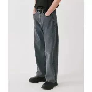 트릴리온 TRILLION 바이오스톤 워싱 와이드 데님 팬츠 BLUE GRAY TRSDPT02BG 3704478