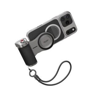 TELESIN MAGNETIC DSLR 스타일 COOLER MASTER 그립 유니버설 FOR 아이폰호환 / MAGSAFE | 휴대폰 카메라 키트 내장 3200MAH 배터리 무선 충전 핸들 홀더 - GRAPHENE 케이스 전용 17 PRO MAX